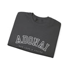 Adonai Crewneck Sweatshirt — 'Adonai Our Lord & Savior' Faith Pullover